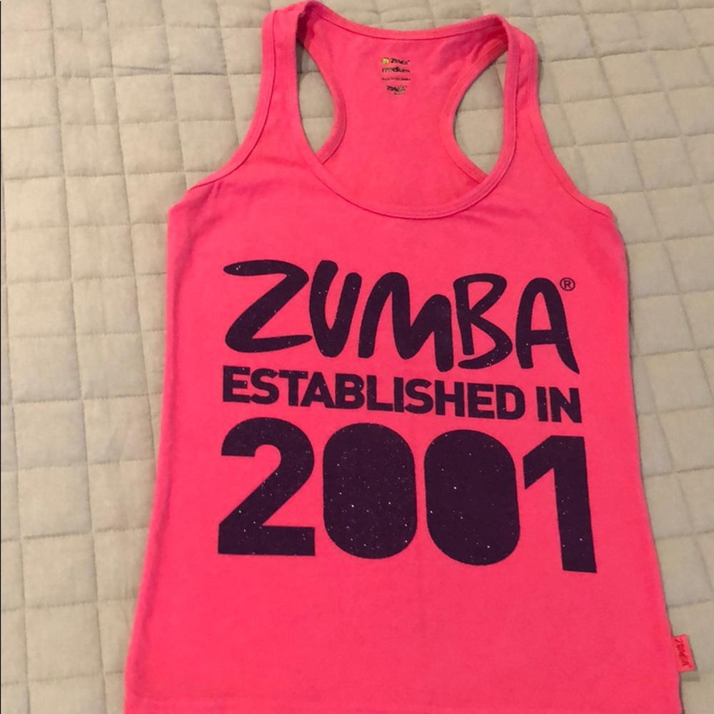 Zumba tank pink